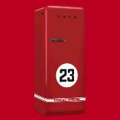 Refrigerador 50’s Style 153x60 cm Marca: Smeg x Porsche Modelo: FAB28URDP9176 (09 2026)