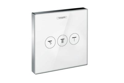 Llave de Paso Empotrable para 3 Funciones Linea Shower Select Marca: Hansgrohe Modelo: 15736400 Color: Blanco/Cromo