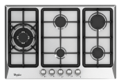 Parrilla Gas 30"  (76 cm) Marca: Whirlpool Modelo: WP3040S Color: Gris Acero