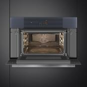 Horno de Microondas combinado 30" (76  cm) Marca: SMEG Modelo: SOCU3104MCG Color: Negro Inoxidable (2025 06)