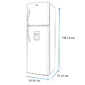 Refrigerador 28" (70 cm) Marca: Mabe Modelo: RMA250FYMRM0 Color: Acero Inoxidable