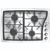 Parrilla de Gas 76 cm, marca: PROFILE, modelo: JGP930SEKSS con 4 quemadores, color: Acero Inoxidable 