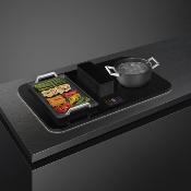 Parrilla de inducción con campana integrada 83 cm Marca: SMEG Modelo: HHSL7845MB Color:  Negro con marco negro mate (09 2026)