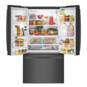 Refrigerador Bottom Freezer French Door 36" (90 cm) Marca: GE Modelo:PYN21JEWCDS  Color: Negro  (06 2026)
