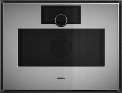 Horno combinado de vapor 24" (60 cm) Marca: Gaggenau Modelo: GS 470 720 Color: Acero inoxidable detrás de cristal ahumado (21,393 USD) (06 2026)