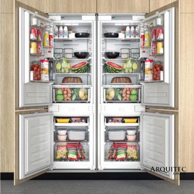 Combo Pareja de 2 Refrigeradores con Congelador Bottom Mount Panelable 120cm Marca: Whirlpool, Modelo: WHC18T521STWC (2 pzas), Color Blanco para Panelar: 