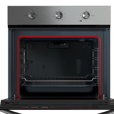 Horno a Gas  Multifunción 24" (60 cm) Marca: Teka Modelo: TOTAL HSB 7506 G SS  Color: Negro (07 2026)